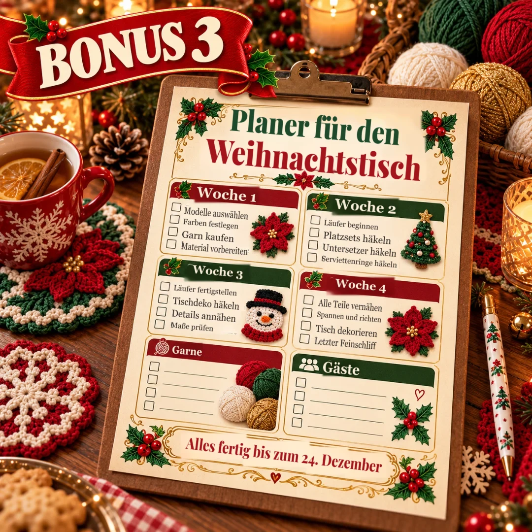 Bonus 3 — Planer für den Weihnachtstisch